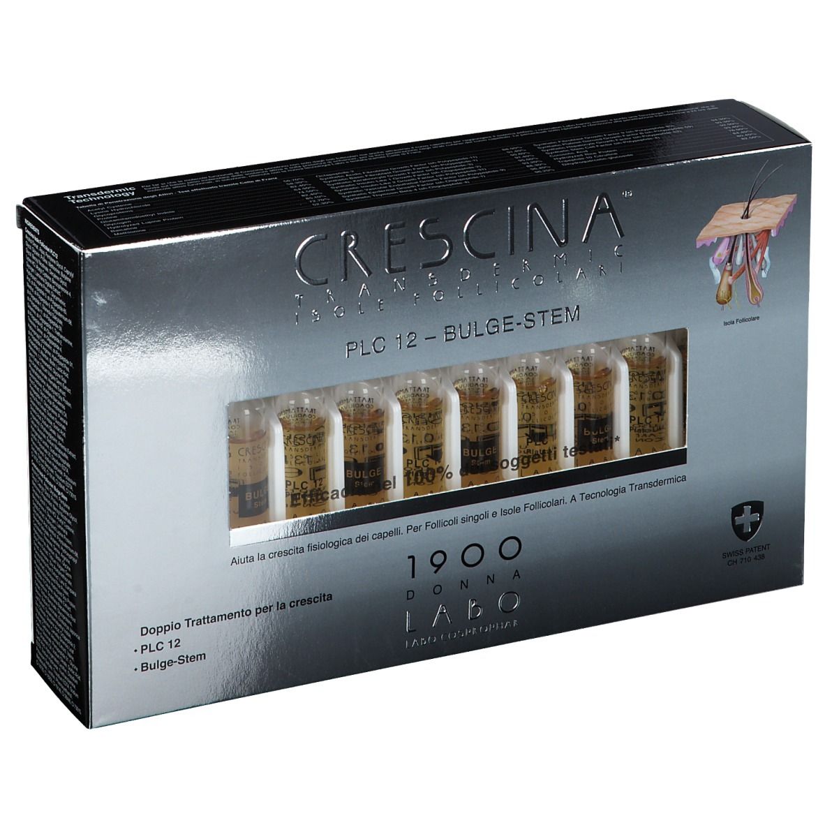 CRESCINA® Transdermic Isole Follicolari PLC12 Bulge-Stem 1900 Donna