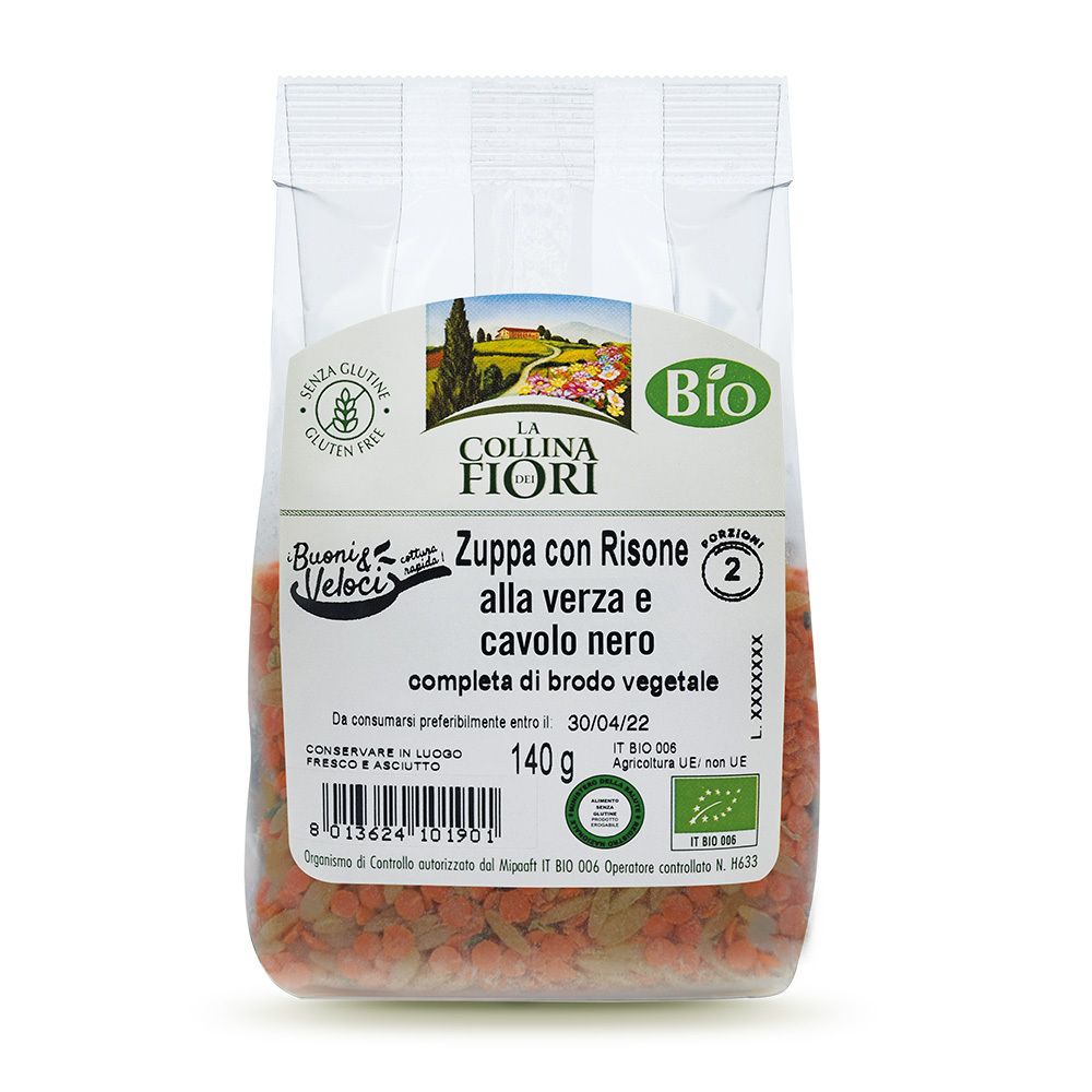 La Collina dei Fiori Zuppa con Risone Lenticchie e Miglio Senza Glutine