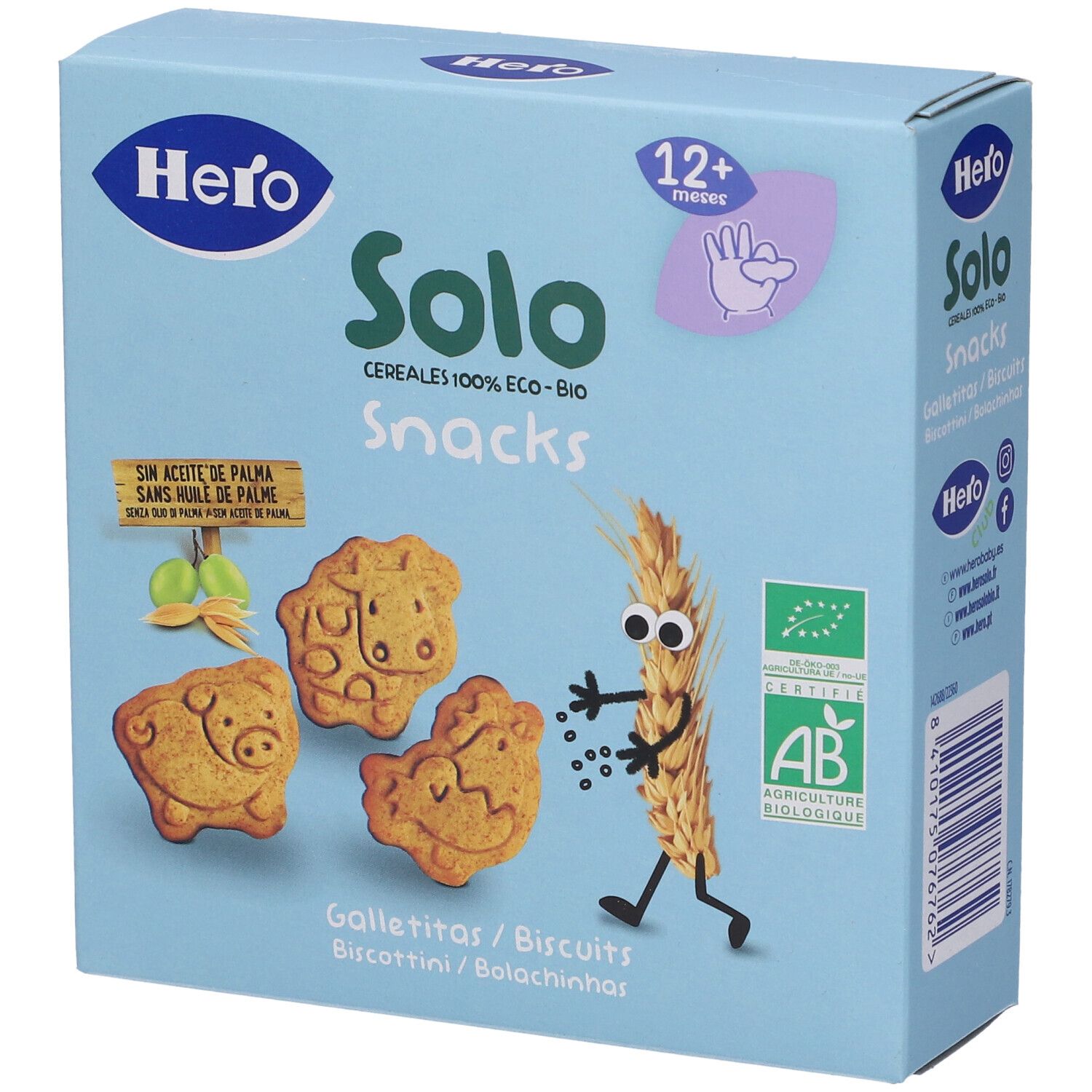 Hero Solo Biscottini Animaletti Biologici