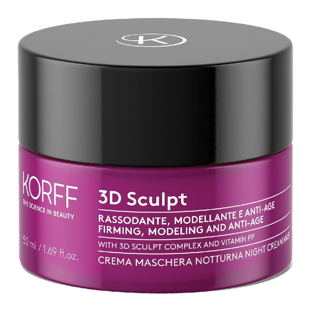 KORFF 3D Sculpt Crema Maschera Notturna Viso e Collo Effetto Boost