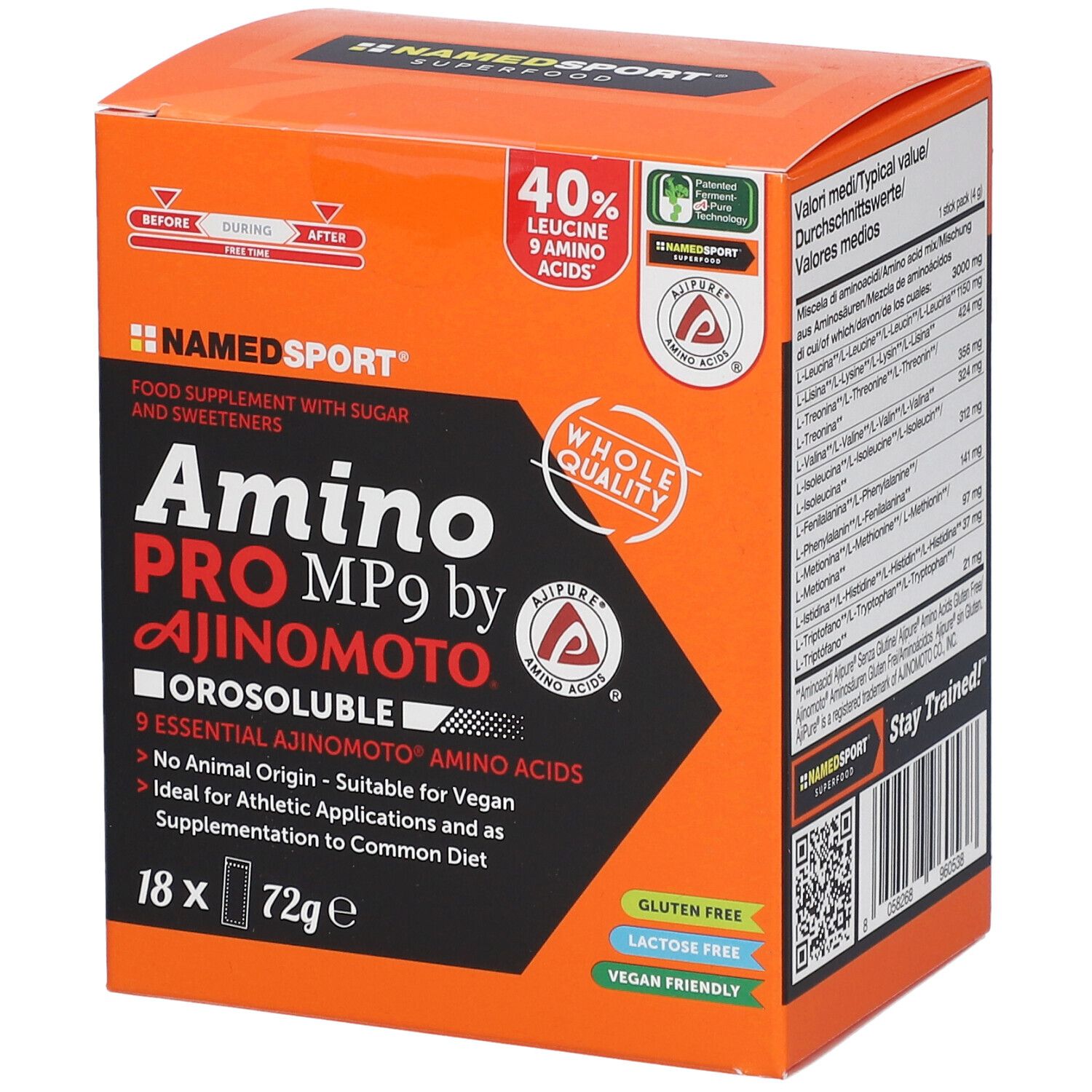 NAMEDSPORT® Aminopro Mp9 by Ajinomoto Orosolubile