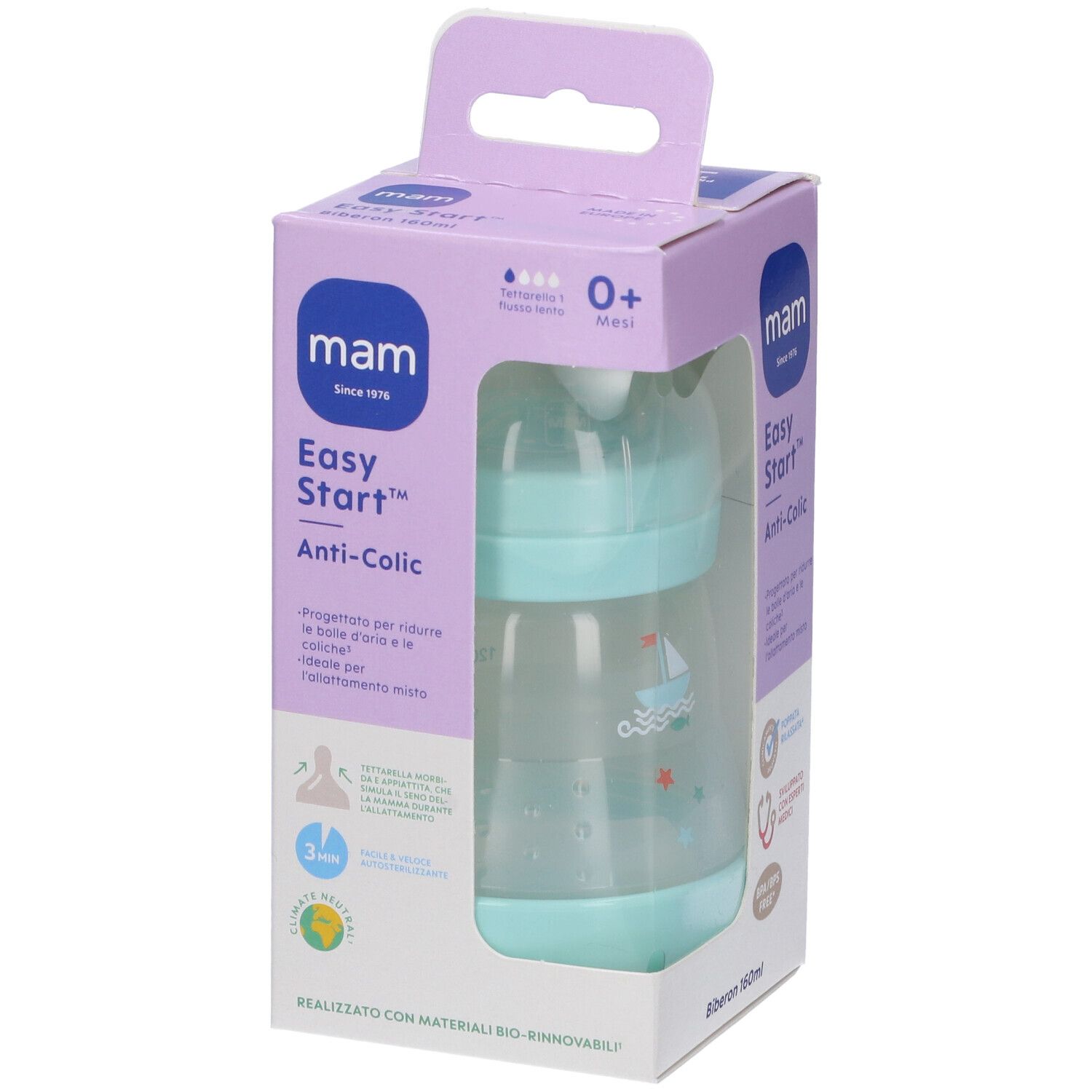 MAM Easy Start™ Anti-Colic 160ml Biberon 0+ Mesi