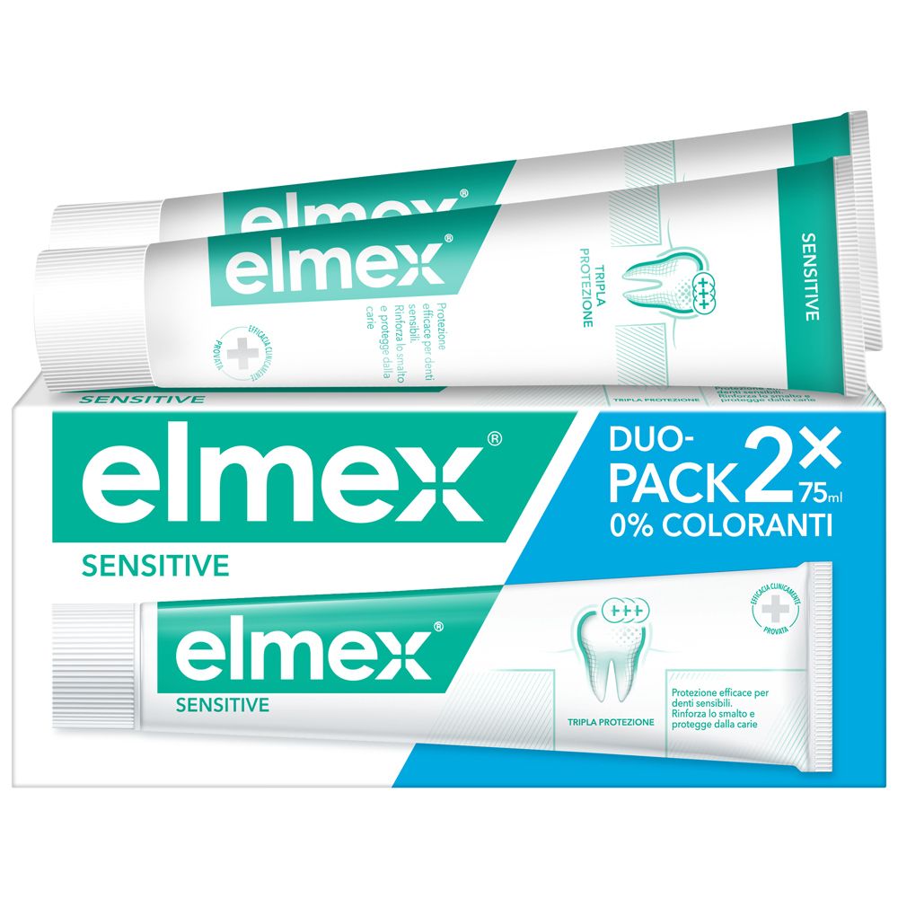 elmex® Dentifricio Sensitive Denti Sensibili 2x75 ml