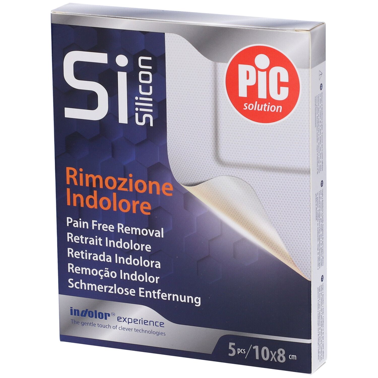 Pic Silicon Rimozione Indolore 10 x 8 cm