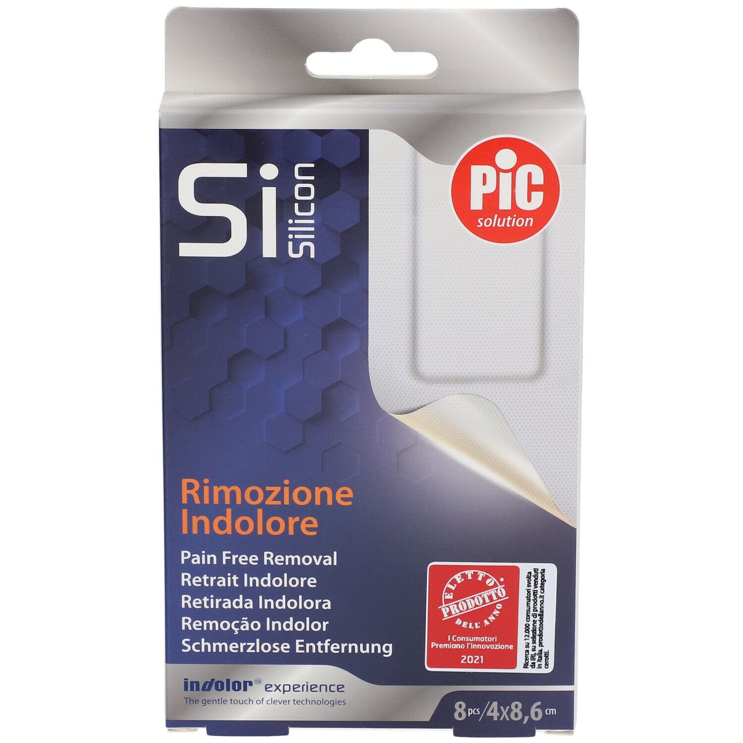 Pic Silicon Rimozione Indolore 4 x 8,6 cm