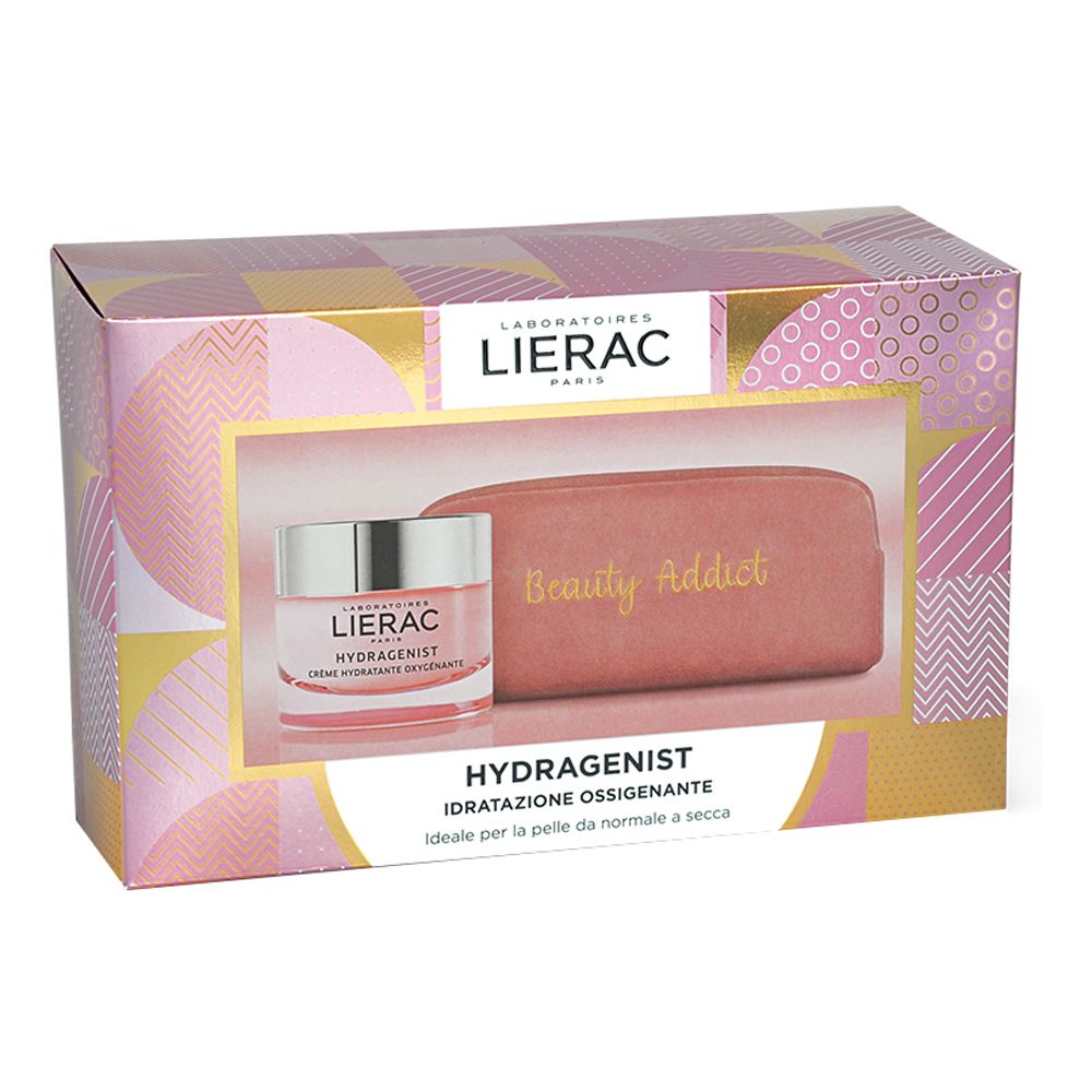 LIERAC Cofanetto Hydragenist Crema Ossigenante Idratante Rimpolpante + Pochette in Velluto