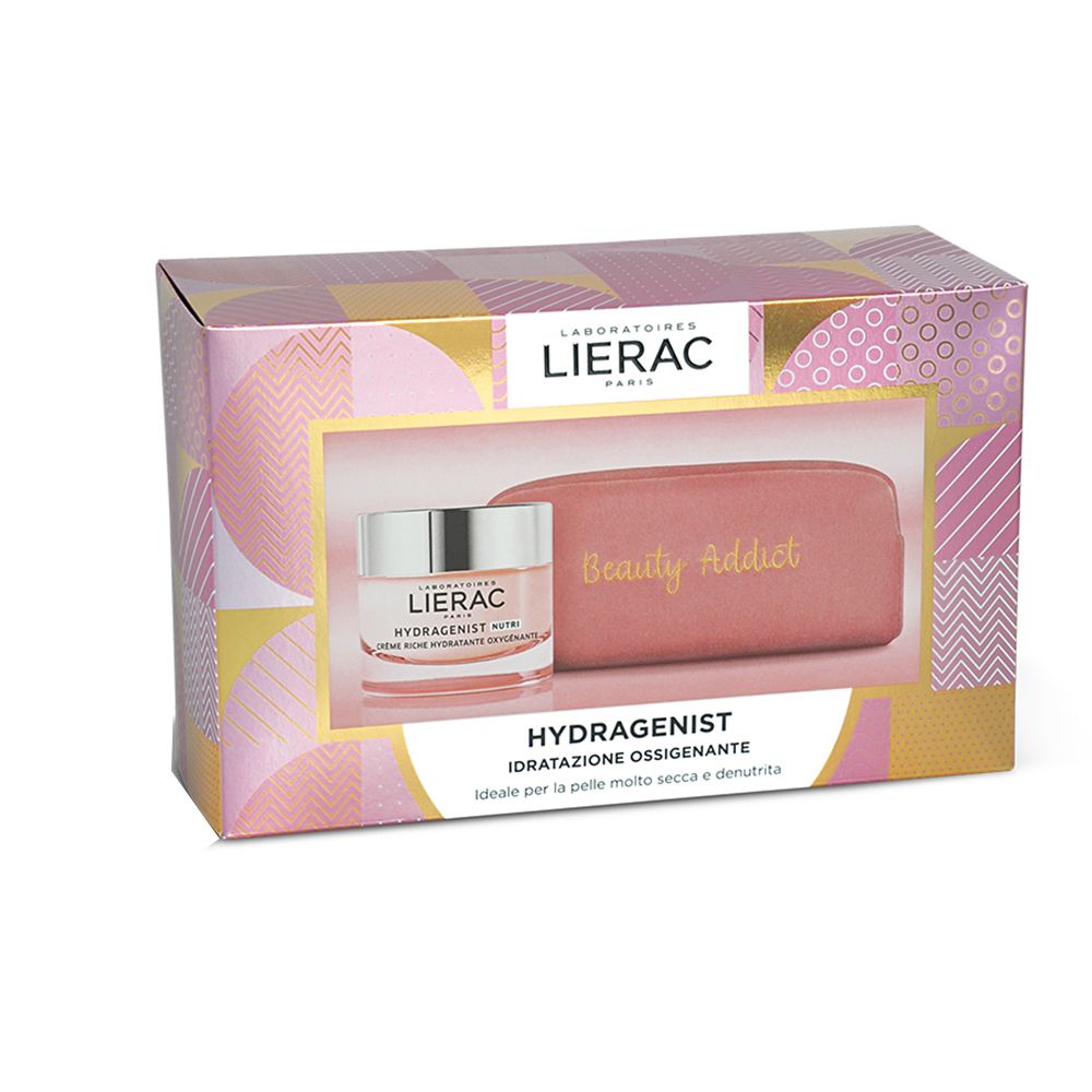LIERAC Cofanetto Hydragenist Nutri Crema Ricca Idratante Ossigenante + Pochette in Velluto