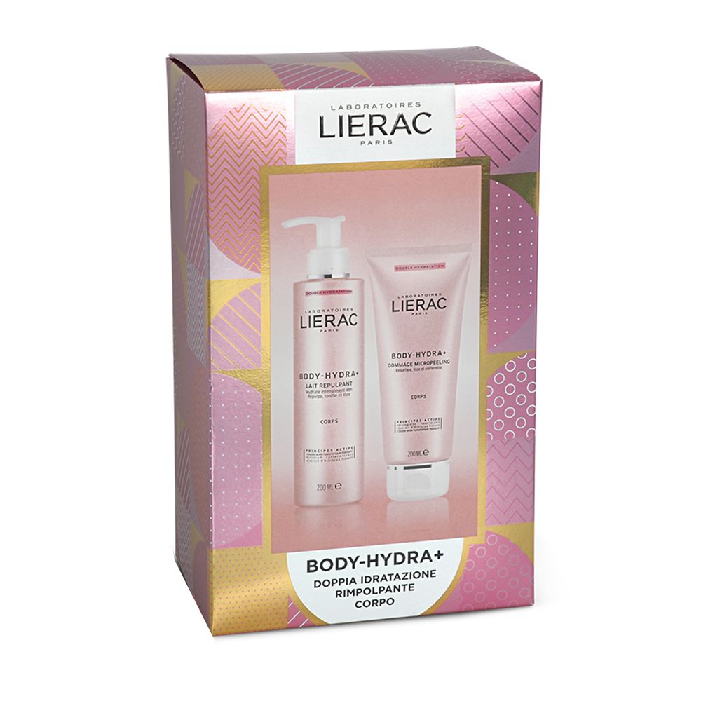 LIERAC Cofanetto Body-Hydra+ Latte Idratante Rimpolpante + Gommage Micropeeling