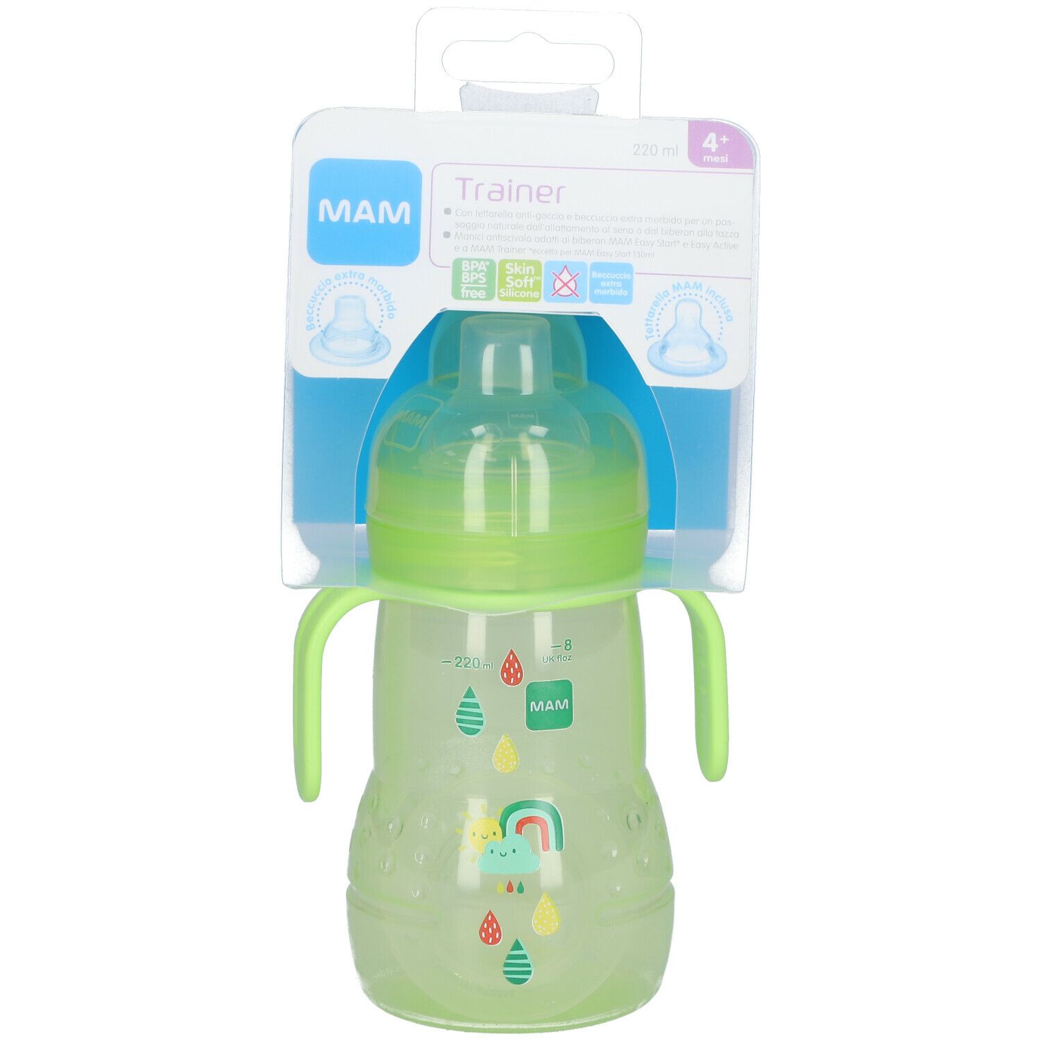 MAM Trainer+ 220ml 4+ Mesi