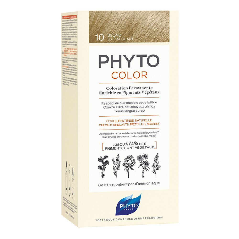 PHYTO PHYTOCOLOR Colorazione Permanente 10 Biondo Chiarissimo Extra