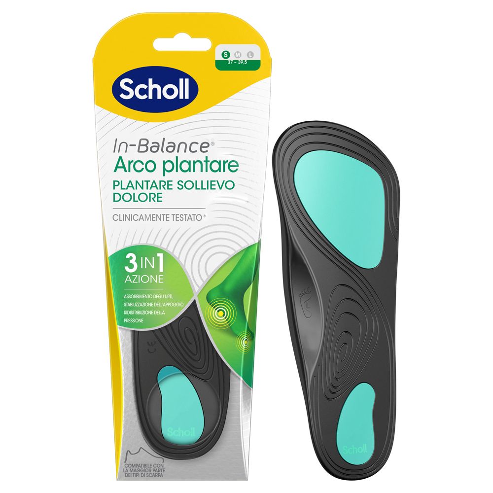 Scholl Plantari In-Balance Sollievo Dolore - Arco Plantare Taglia S