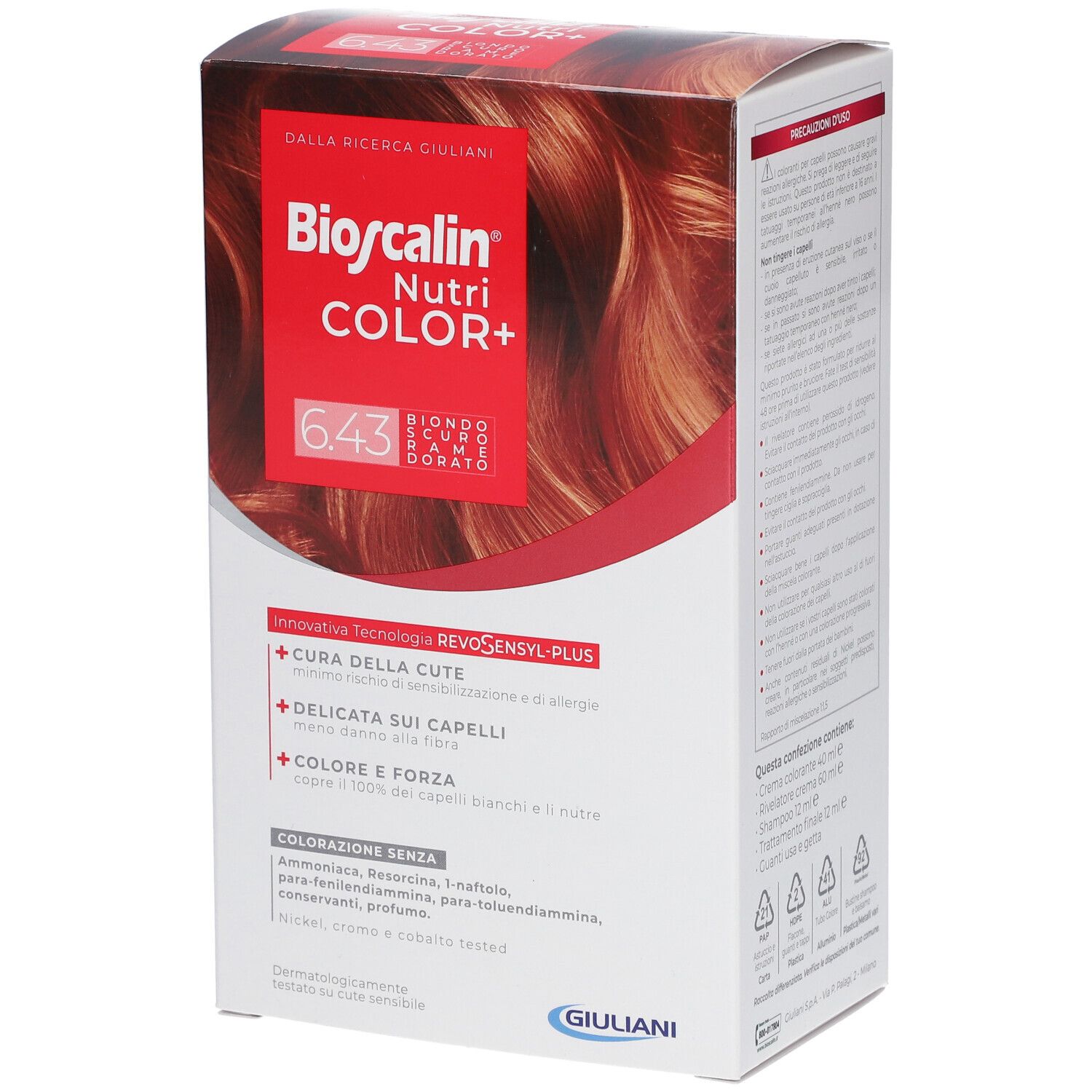 Bioscalin® Nutri COLOR+ 6.43 Biondo Scuro Rame Dorato