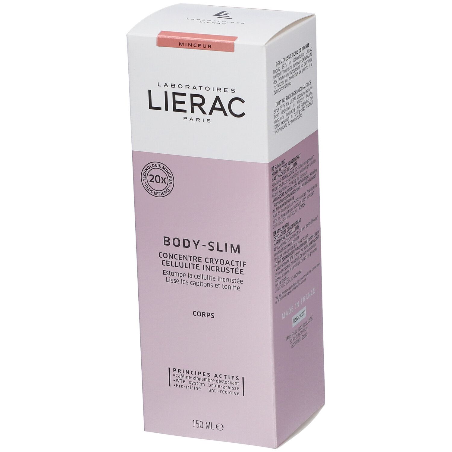 LIERAC Body-Slim Concentrato Crioattivo Cellulite Resistente