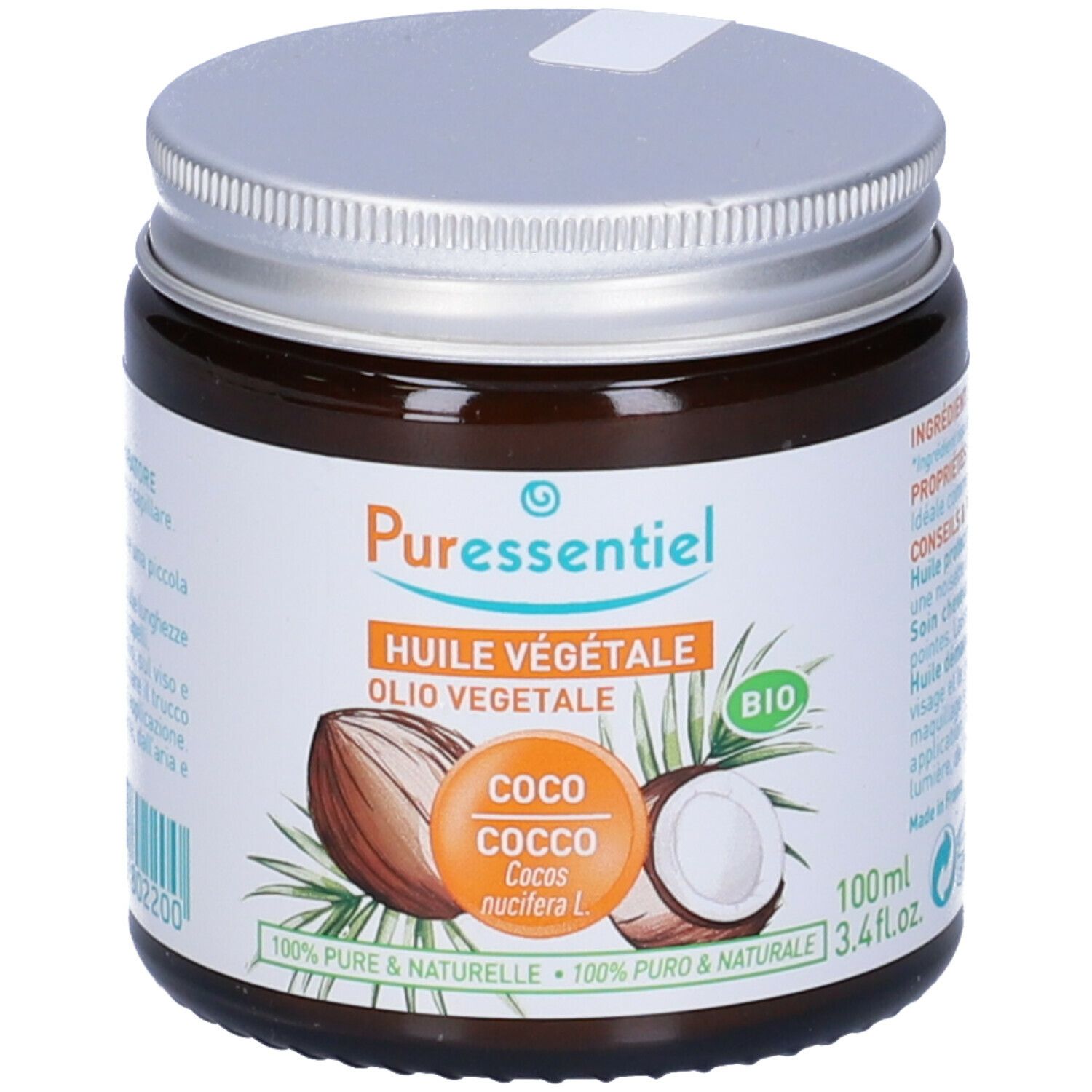 Puressentiel Olio Vegetale di Cocco Bio