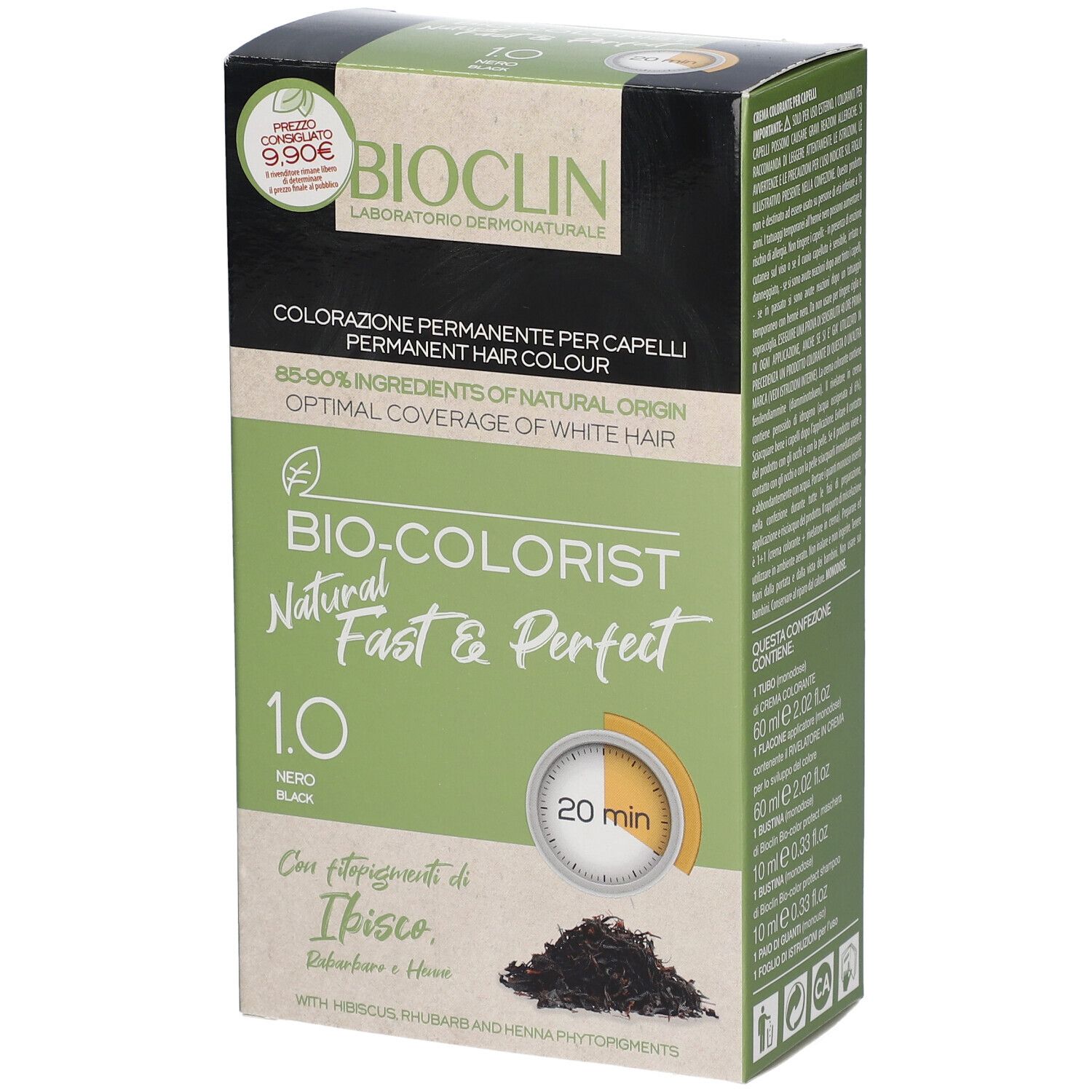BIOCLIN Bio-Colorist Fast and Perfect 1.0 Nero