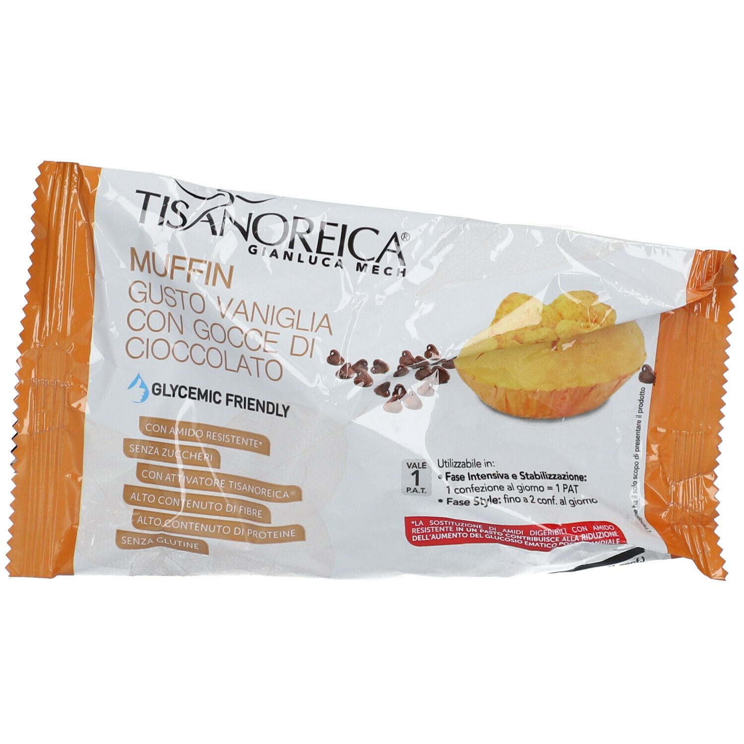 TISANOREICA® MUFFIN gusto Vaniglia con gocce di Cioccolato