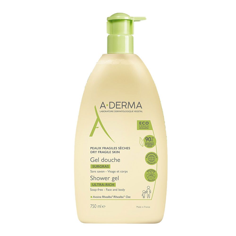 A-DERMA Les Indispensables Gel Doccia Surgras