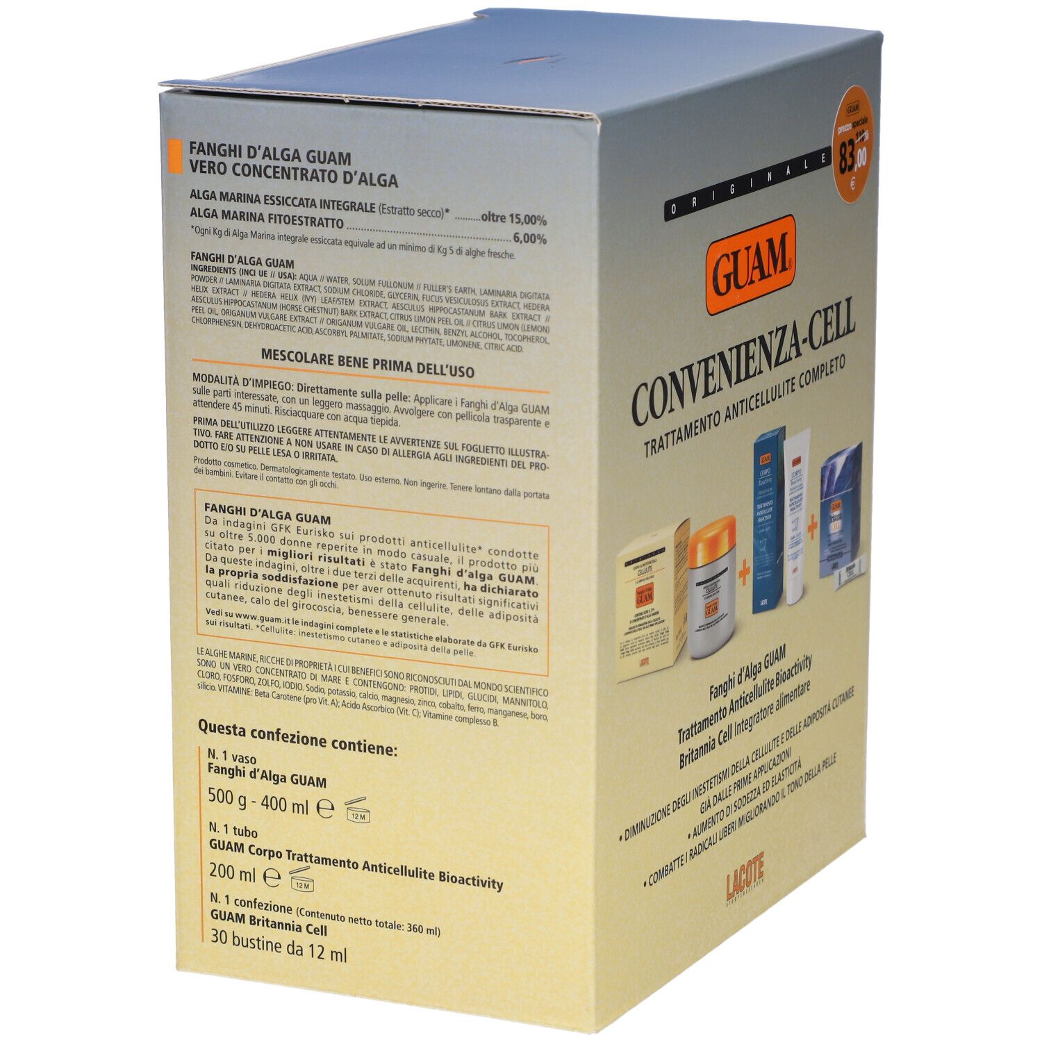 Fanghi d'alga GUAM® Convenienza Cell