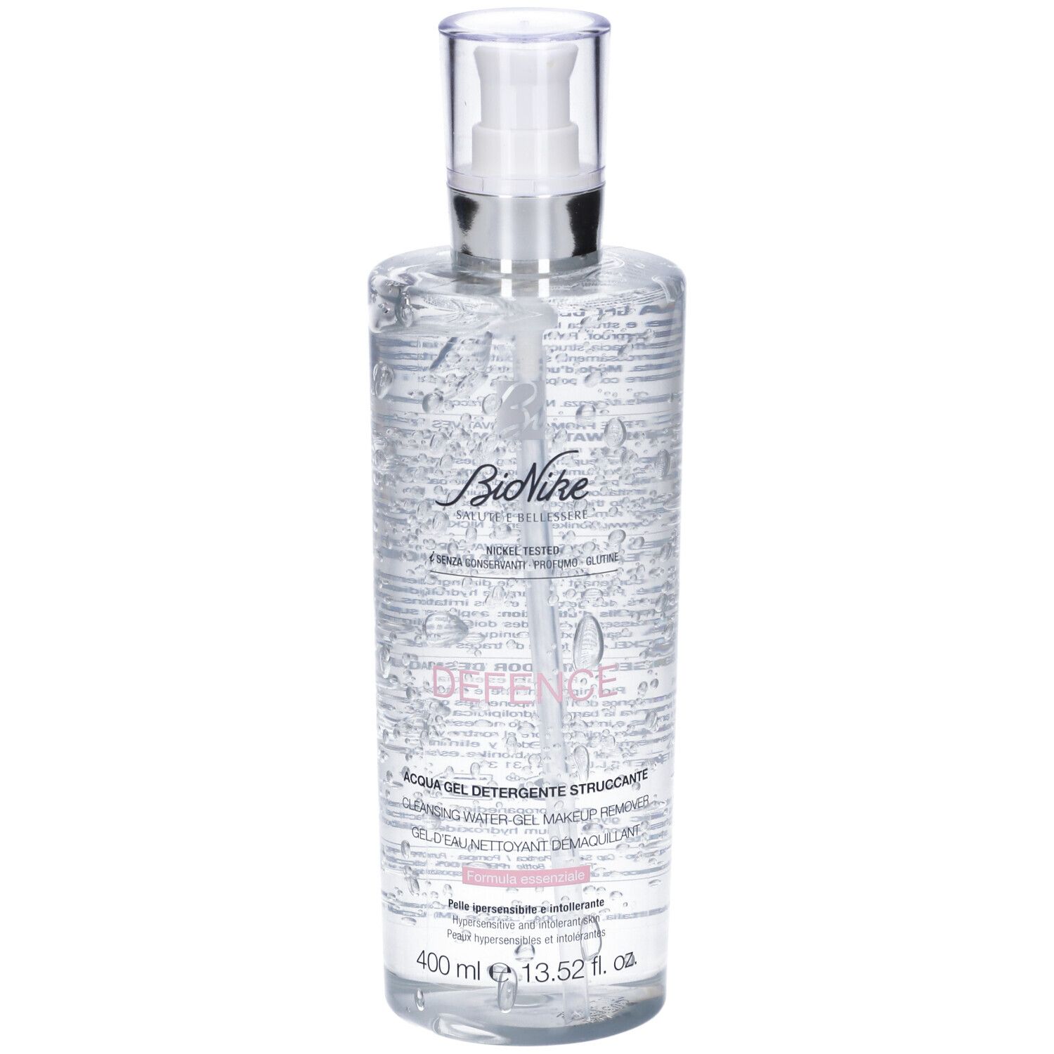 BioNike DEFENCE Tolerance Acqua Gel Detergente Struccan