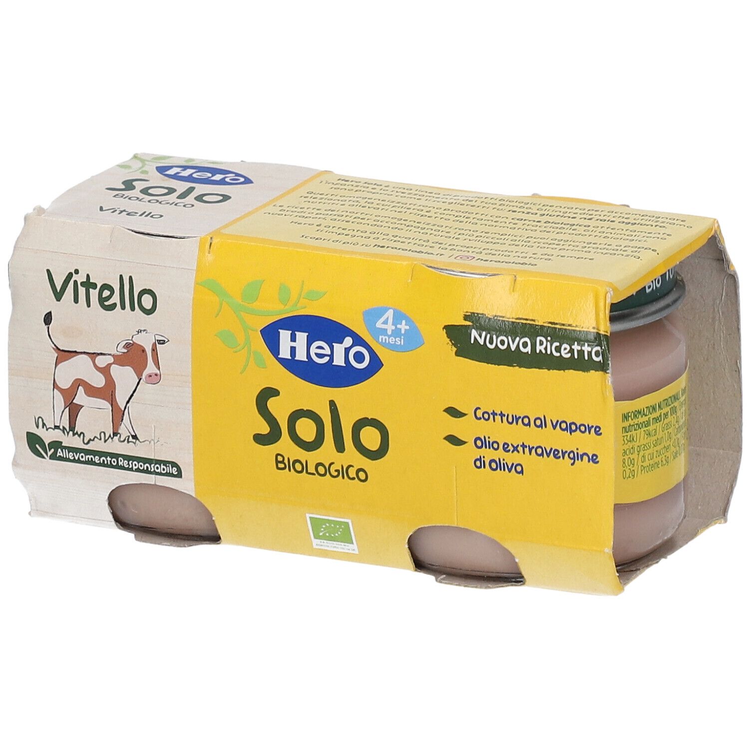 Hero Solo Omogeneizzato Vitello Biologico