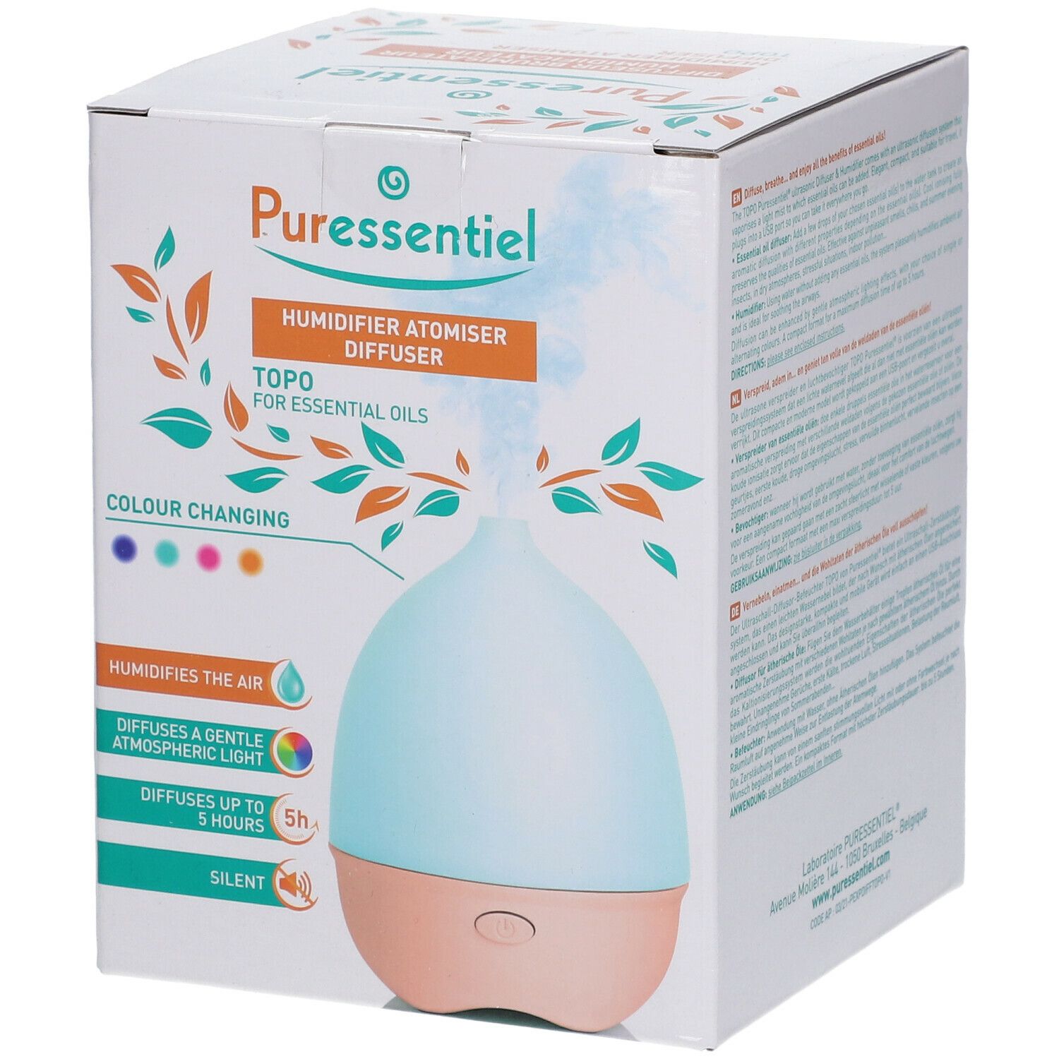 Puressentiel Diffusore Umidificatore Ultrasonico Topo