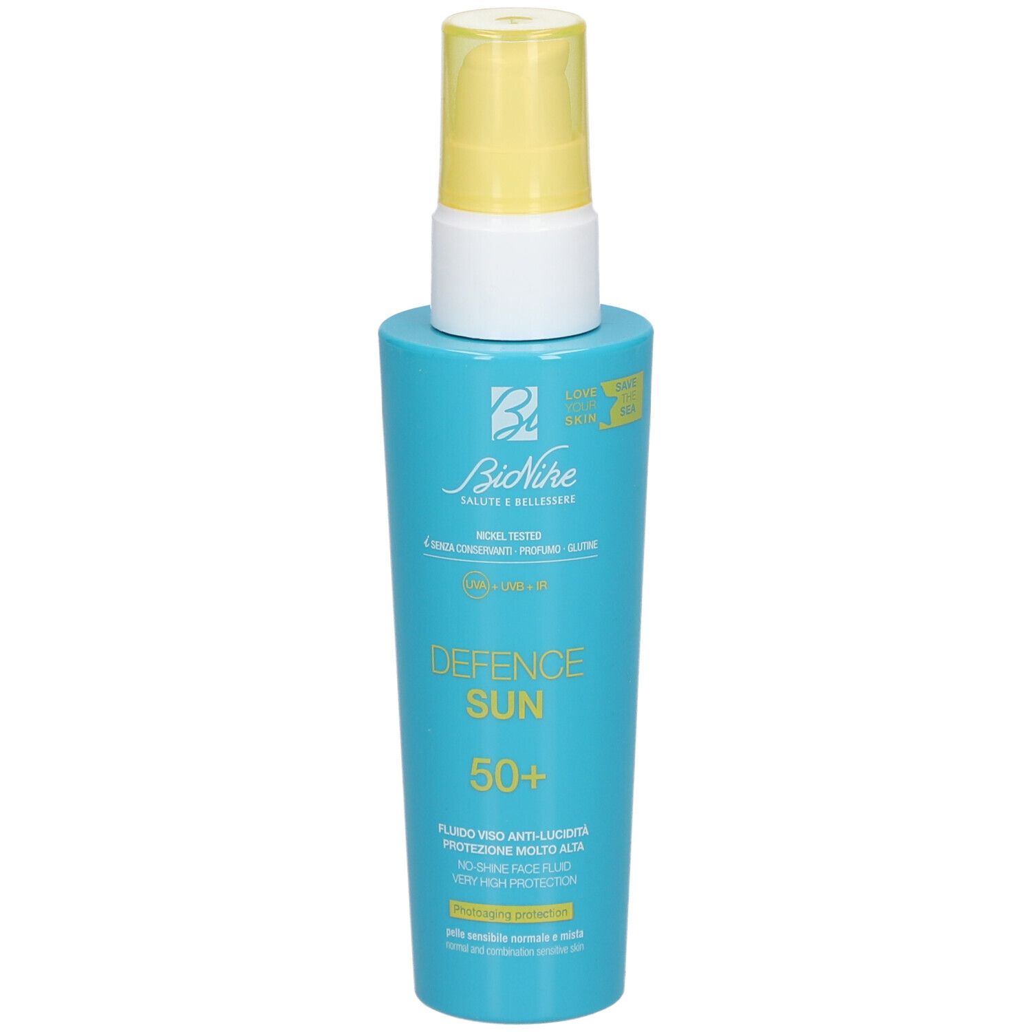 BioNike Defence Sun Fluido Viso Anti-Lucidità SPF 50+