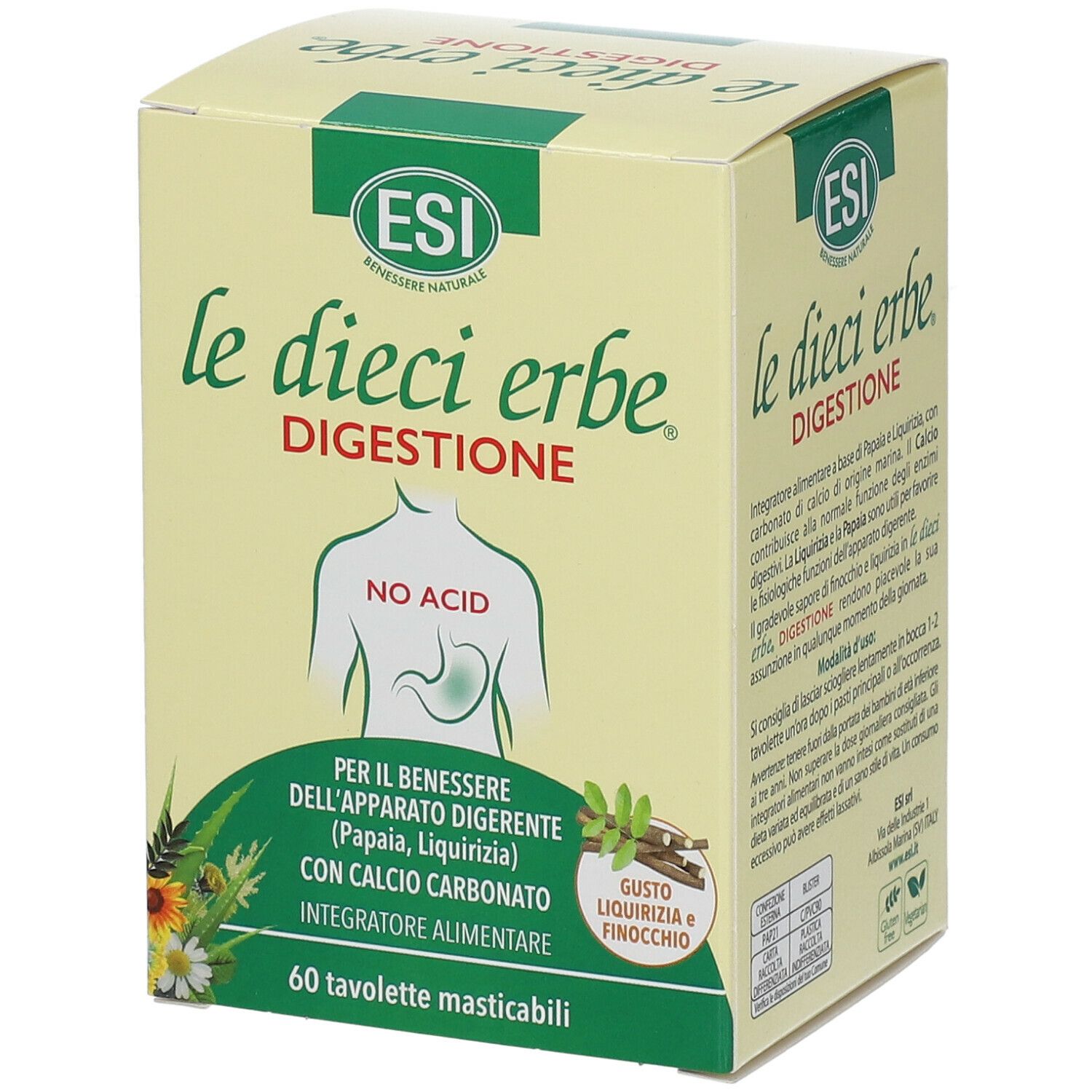 ESI Le Dieci Erbe Digestione Tavolette masticabili