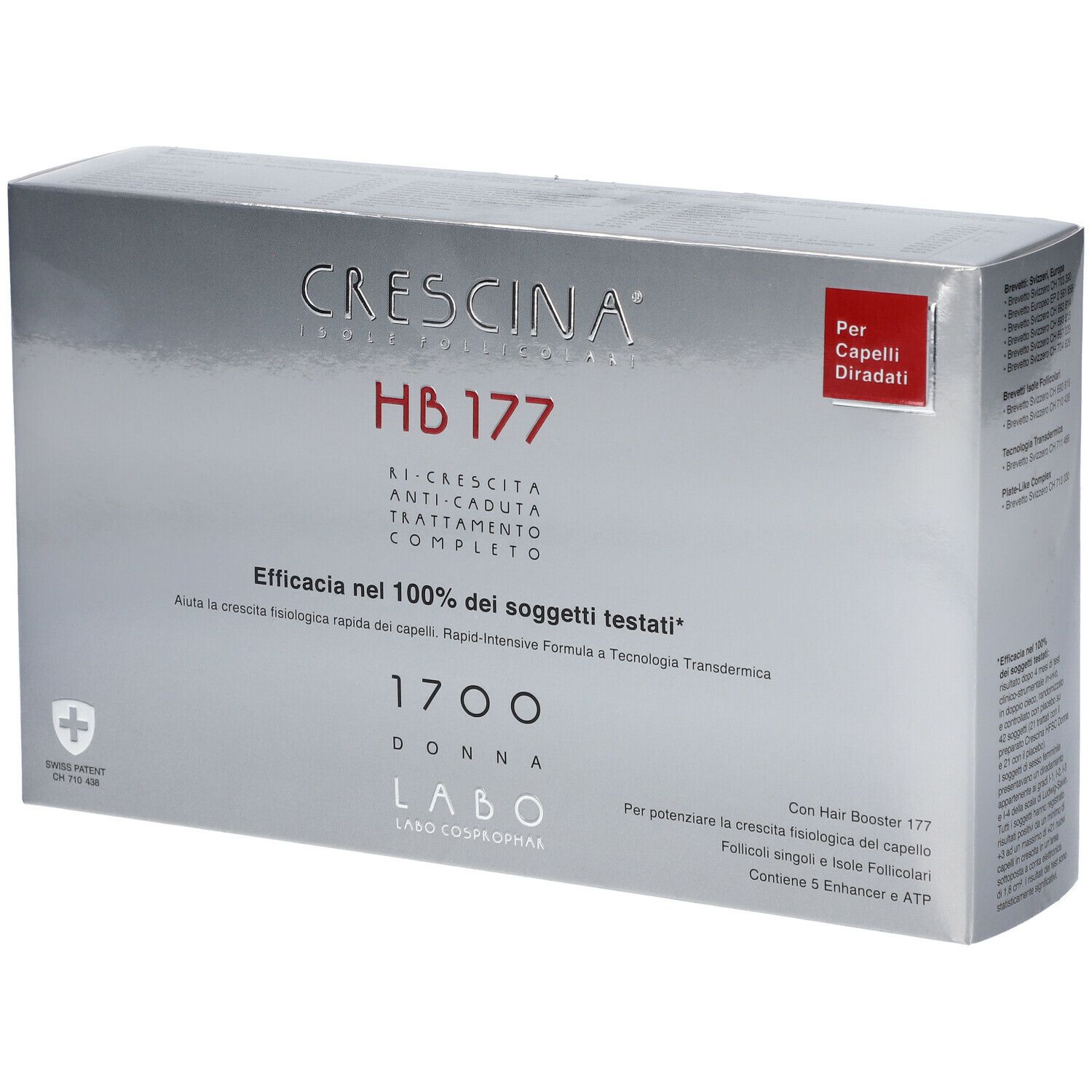 CRESCINA® Transdermic Isole Follicolari e Anti-Caduta Trattamento Completo HB 177 1700 Donna