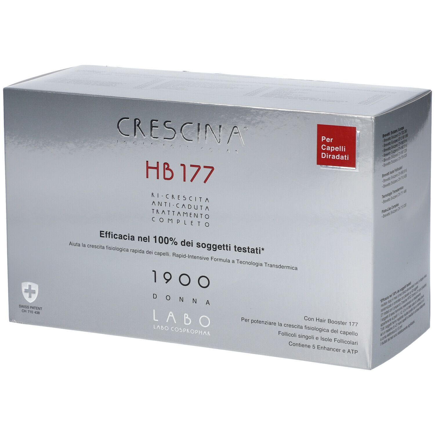 CRESCINA® Transdermic Isole Follicolari e Anti-Caduta Trattamento Completo HB 177 1900 Donna