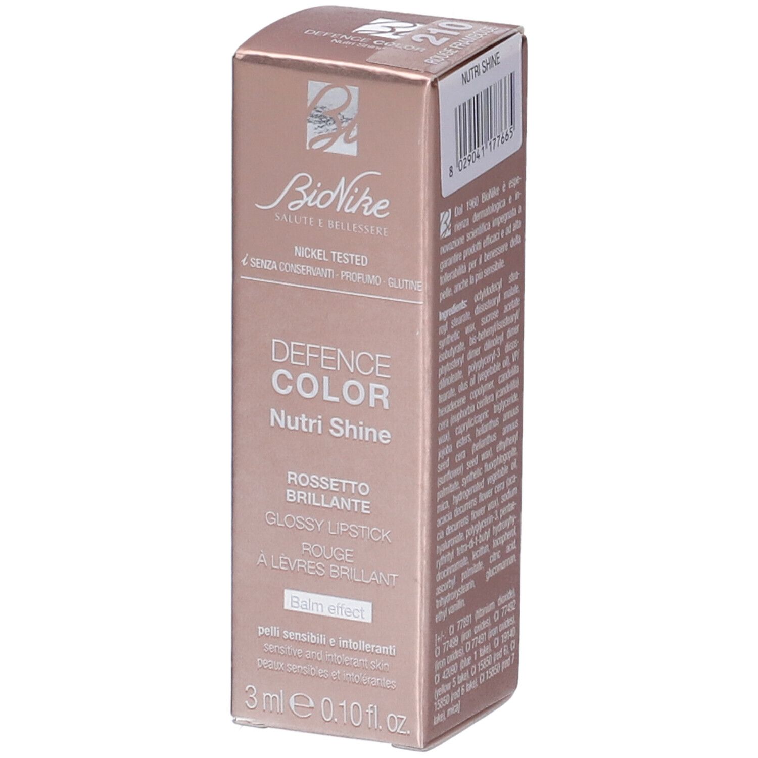 BioNike Defence Color Nutri Shine Rossetto Brillante N.210